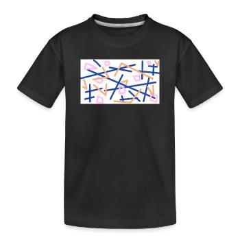 La vie confuse - T-shirt bio Premium Enfant - noir - Devant