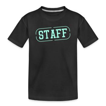 Graphique du timbre du personnel - T-shirt bio Premium Enfant - noir - Devant