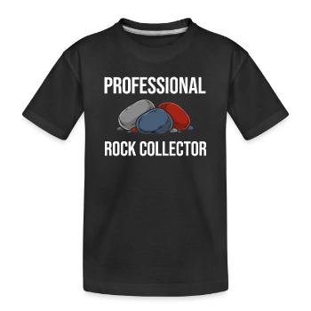 Géologie offerte par collectionneurs professionnels de pierres - T-shirt bio Premium Enfant - noir - Devant
