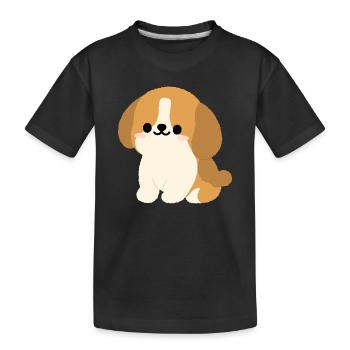 Charmant Épagneu - T-shirt bio Premium Enfant - noir - Devant