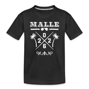 Conception de croix de palmiers à Majorque 2026 - T-shirt bio Premium Enfant - noir - Devant