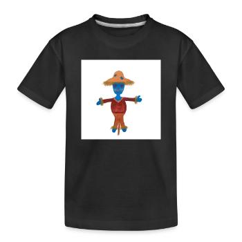 Susi Vogelscheuche Kindermotiv - Kinder Premium Bio T-Shirt - Schwarz - Vorne
