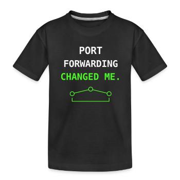 Redirection de port Change Me IT Humour Nerd Gift++ - T-shirt bio Premium Enfant - noir - Devant