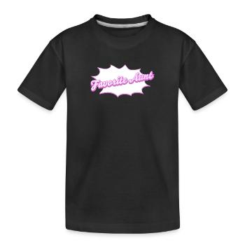 Lettrage préféré de tante pour votre tante préférée - T-shirt bio Premium Enfant - noir - Devant