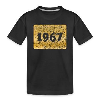 Zahl 1967 - Kinder Premium Bio T-Shirt - Schwarz - Vorne