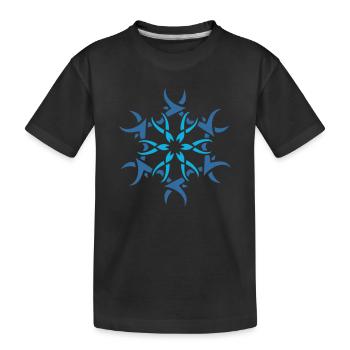 Logo flocon de neige - T-shirt bio Premium Enfant - noir - Devant