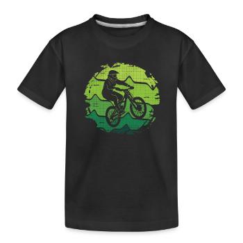 Vélo de descente VTT VTT - T-shirt bio Premium Enfant - noir - Devant