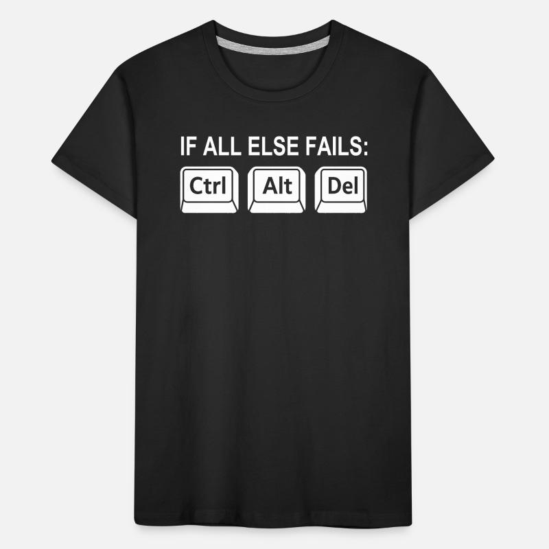 Programmer Shortcut Geek IT Support Computer Kids' Premium Organic T-Shirt