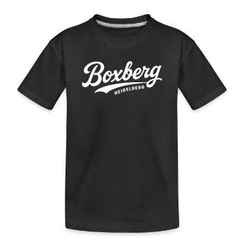 Boxberg Schriftzug Design - Kinder Premium Bio T-Shirt - Schwarz - Vorne