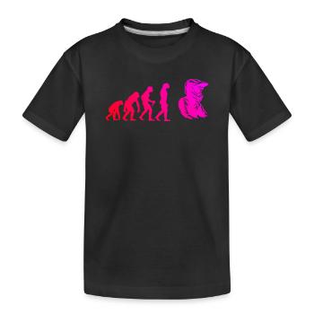 Klare Motocross Botschaft - Kinder Premium Bio T-Shirt - Schwarz - Vorne
