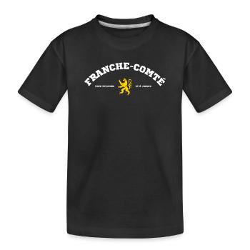 Franche Comte Pour Toujours Et A Jamais T-Shirt... - T-shirt bio Premium Enfant - noir - Devant