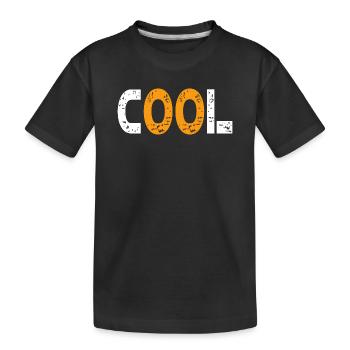 Cool modern and young - Kids' Premium Organic T-Shirt - black - Front