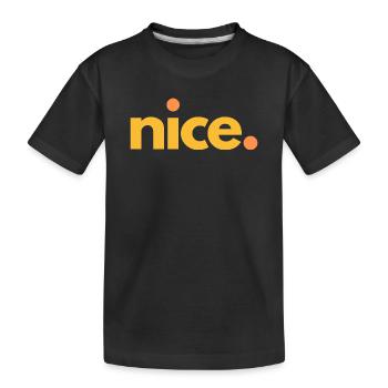 nice.04 - Kinder Premium Bio T-Shirt - Schwarz - Vorne