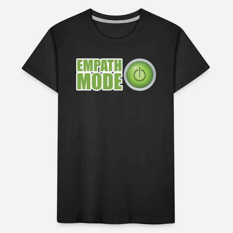 Conception du bouton d’alimentation vert du mode Empath T-shirt bio Premium Enfant