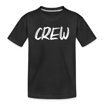 crew - Kinder Premium Bio T-Shirt - Schwarz - Vorne