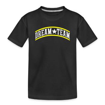 Dream Team Teamwork - Kinder Premium Bio T-Shirt - Schwarz - Vorne