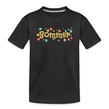 L’été comme l’été - T-shirt bio Premium Enfant - noir - Devant