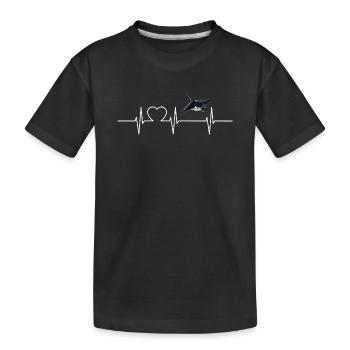 Raies Manta Raies - T-shirt bio Premium Enfant - noir - Devant