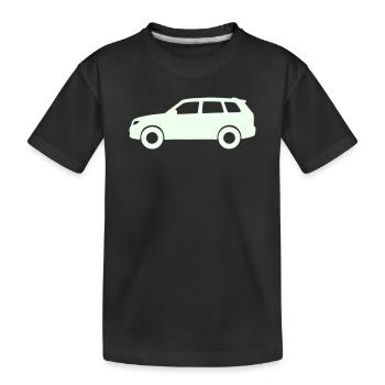 Silhouette de voiture pastel - T-shirt bio Premium Enfant - noir - Devant