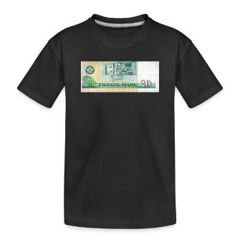 20 mark of the gdr - Kids' Premium Organic T-Shirt - black - Front
