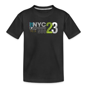 Urban Streetwear Nummer 86 Design - Kinder Premium Bio T-Shirt - Schwarz - Vorne