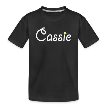 Cassie - T-shirt bio Premium Enfant - noir - Devant