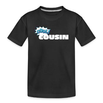 Un design de déclaration de cousin cool pour cousin - T-shirt bio Premium Enfant - noir - Devant