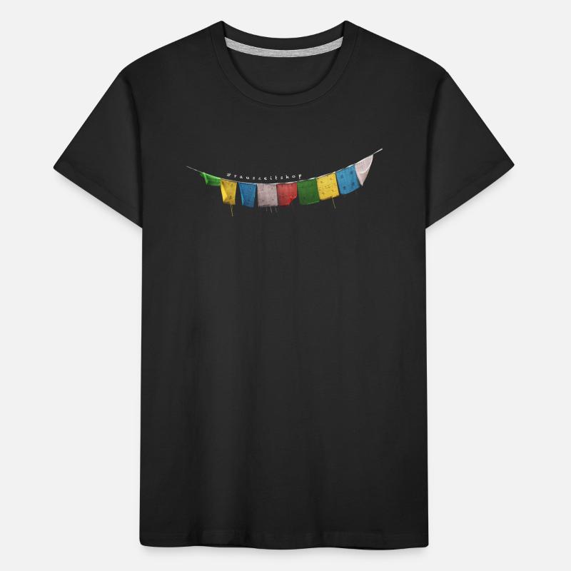 Drapeaux de prière T-shirt bio Premium Enfant