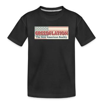 Critique de la politique monétaire américaine - T-shirt bio Premium Enfant - noir - Devant