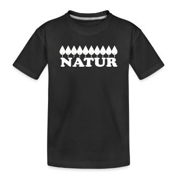 Nature - T-shirt bio Premium Enfant - noir - Devant