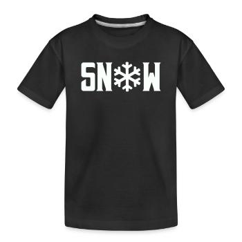Neige - T-shirt bio Premium Enfant - noir - Devant