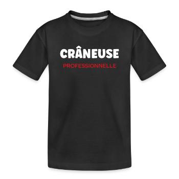 craneuse - T-shirt bio Premium Enfant - noir - Devant