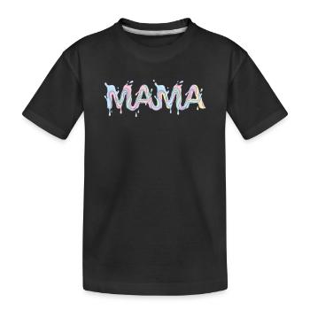 Mama Schriftzug - Muttertag - Kinder Premium Bio T-Shirt - Schwarz - Vorne