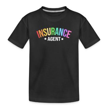 Versicherung Versicherungsagent Vermögen - Kinder Premium Bio T-Shirt - Schwarz - Vorne