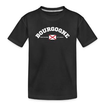 Bourgogne Pour Toujours Et A Jamais T-Shirt Cad... - T-shirt bio Premium Enfant - noir - Devant