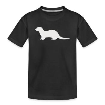 otter_tier_1 - T-shirt bio Premium Enfant - noir - Devant