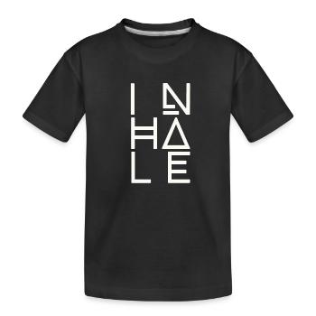 Atmen, Einatmen - Kinder Premium Bio T-Shirt - Schwarz - Vorne