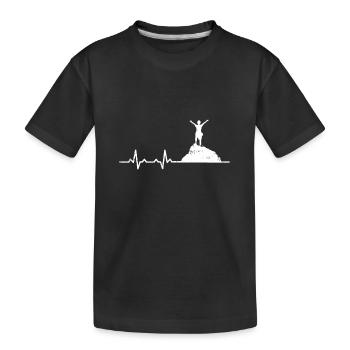 Bouldering Bouldering rythme cardiaque cadeau rythme cardiaque - T-shirt bio Premium Enfant - noir - Devant