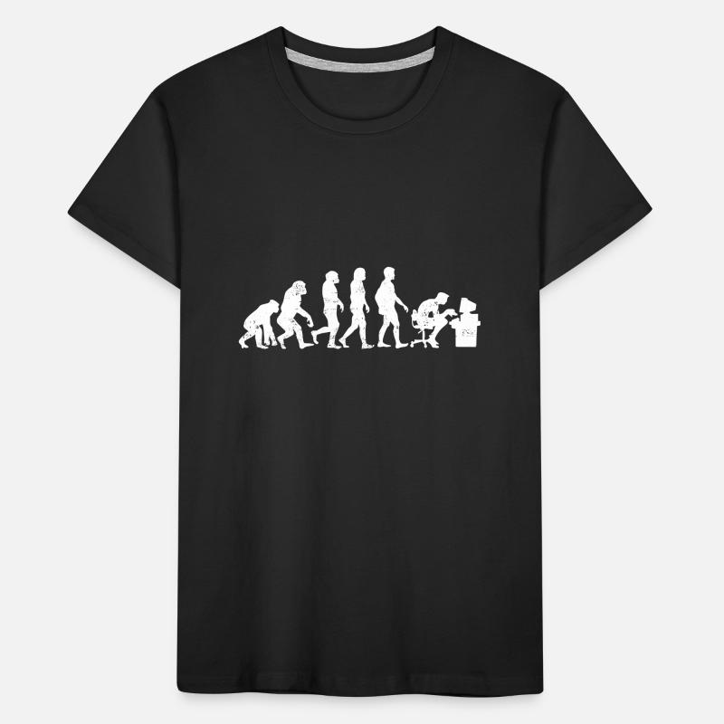 évolution des programmeurs codeur cadeau informatique T-shirt bio Premium Enfant