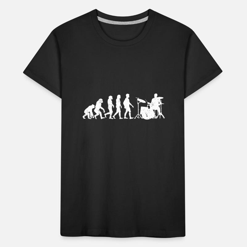 Drummer evolution drums gift drummer Kids' Premium Organic T-Shirt
