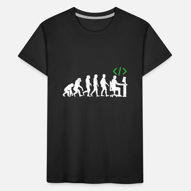 Les programmeurs codeur cadeau évolution java c ++ T-shirt bio Premium Enfant