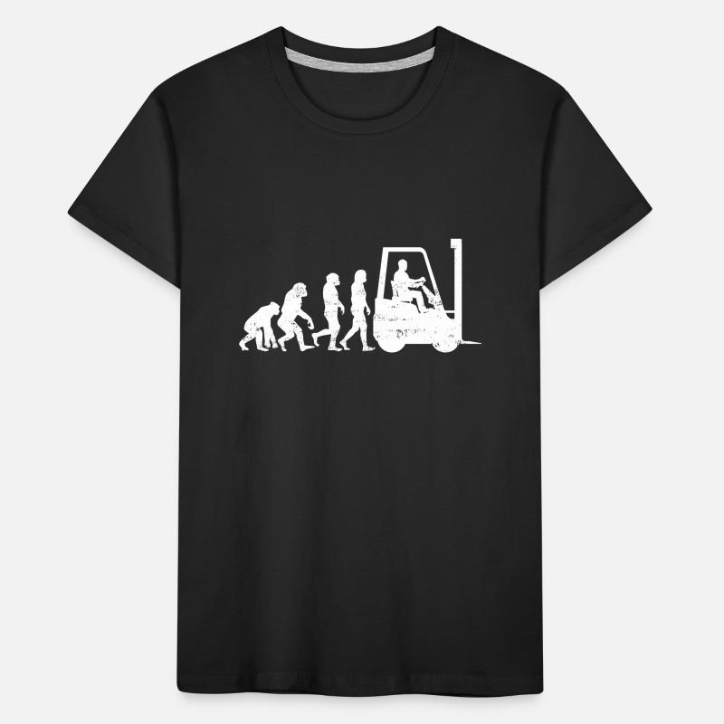 Forklift driver Evolution forklift gift Kids' Premium Organic T-Shirt