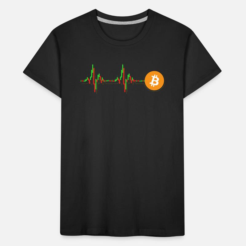 Bitcoin Chart Pattern Kids' Premium Organic T-Shirt