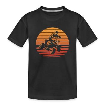 VTT Biker Offroad Design Quad Rider Quad Bike - T-shirt bio Premium Enfant - noir - Devant