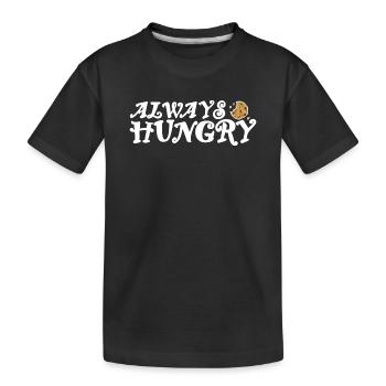 Design lumineux toujours affamé - T-shirt bio Premium Enfant - noir - Devant