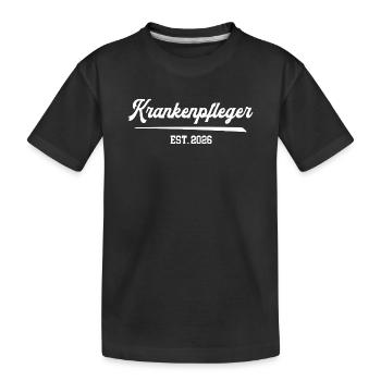 Krankenpfleger 2026 Beruf Pfleger Krankenpflege - Kinder Premium Bio T-Shirt - Schwarz - Vorne