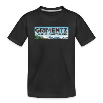 Grimentz Panorama Suisse - T-shirt bio Premium Enfant - noir - Devant
