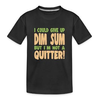 Bao Bun Funny pourrait renoncer à la nourriture asiatique Dim Sum - T-shirt bio Premium Enfant - noir - Devant