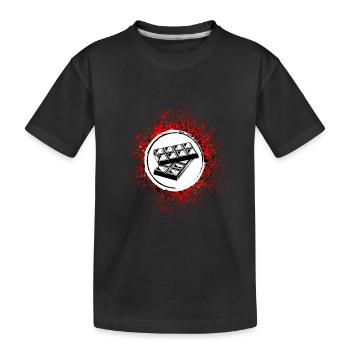 Icône de chocolat Icône - T-shirt bio Premium Enfant - noir - Devant