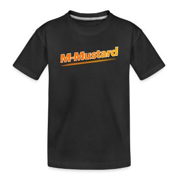 M-Moutarde - T-shirt bio Premium Enfant - noir - Devant